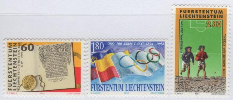 Francobolli Liechtenstein Anno 1994 Anniversari