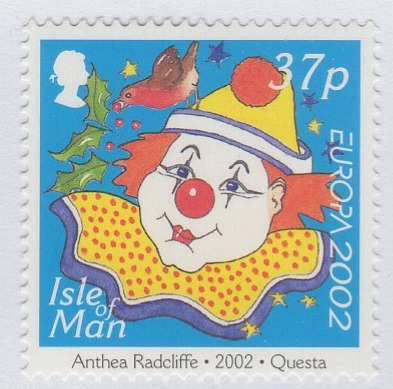 Francobollo Man Anno 2002 Europa Il circo