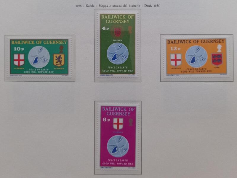 Francobolli Guernsey Anno 1975 Natale