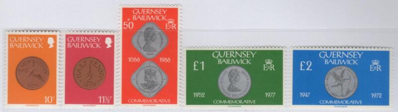 Francobolli Guernsey Anno 1980 Monete di Guernsey