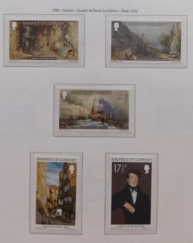 Francobolli Guernsey Anno 1980 Natale