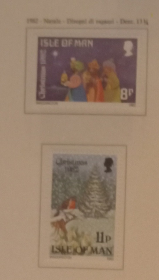 Francobolli Man Anno 1982 Natale
