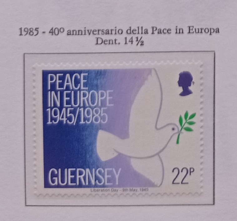 Francobollo Guernsey Anno 1985 40esimo anniversario della Liberazione