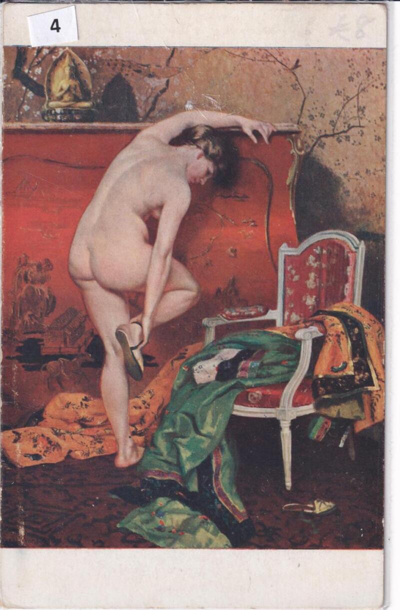 Cartolina d’epoca nudo di donna Foto NEURDEIN