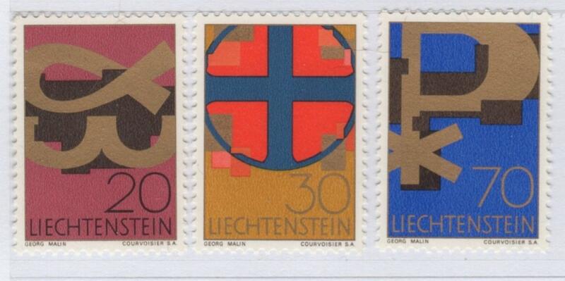 Francobolli Liechtenstein  Anno 1967 Simboli cristiani