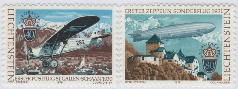 Francobolli Liechtenstein Anno 1979 Europa Storia postale