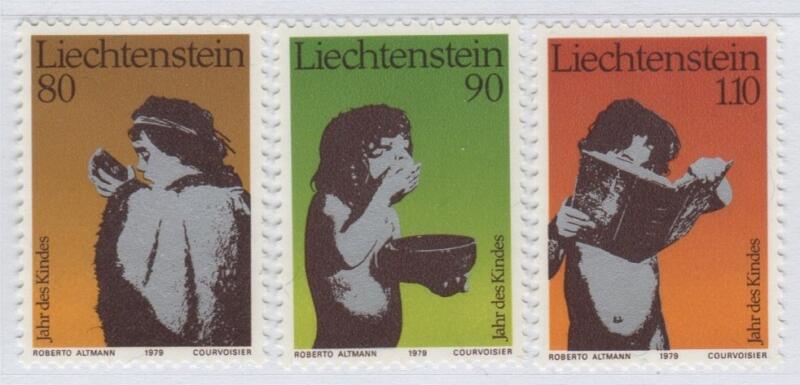 Francobolli Liechtenstein Anno 1979 Anno internazionale del fanciullo