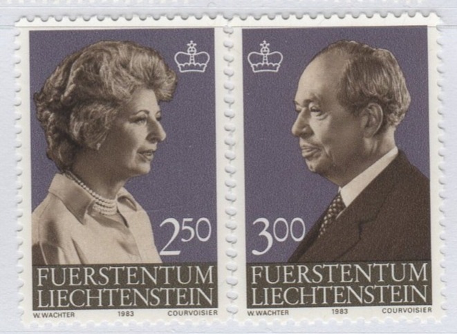 Francobolli Liechtenstein Anno 1983 Effigi dei Principi regnanti
