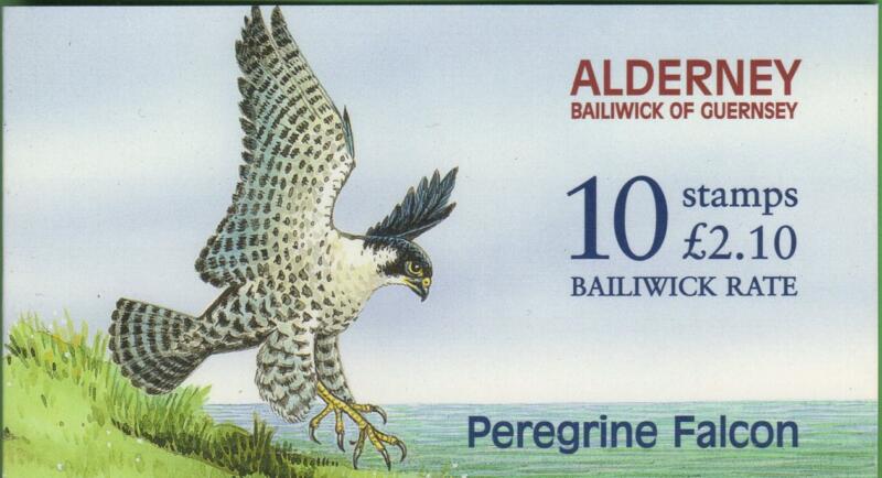 Coppia libretti Alderney Anno 2000 WWF Protezione della natura Falco pellegrino