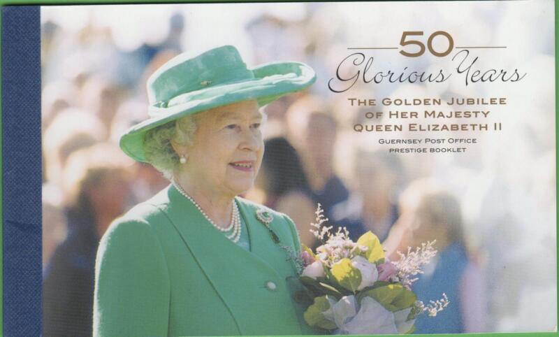 Libretto Prestige Alderney Anno 2002 Cinquantenario dell'ascesa al trono della Regina Elisabetta II