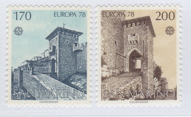 Francobolli San Marino Anno 1978 Europa Monumenti