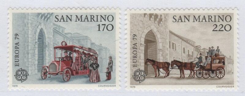 Francobolli San Marino Anno 1979 Europa Storia della posta