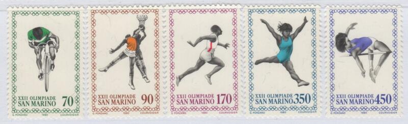 Francobolli San Marino Anno 1980 XXII Olimpiade
