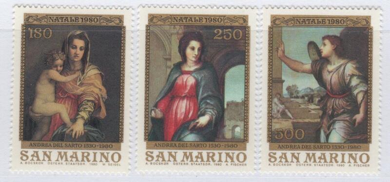Francobolli San Marino Anno 1980 Natale