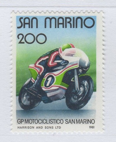 Francobollo San Marino Anno 1981 Gran premio motociclistico di San Marino svoltosi a Imola