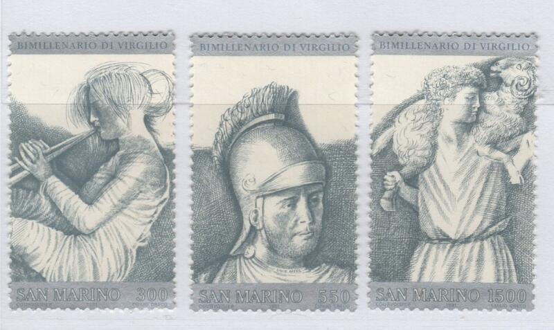 Francobolli San Marino Anno 1981 Bimillenario della morte di Virgilio