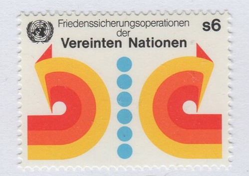 Francobollo Nazioni Unite - ONU Ufficio di Vienna Anno 1980 Operazione delle Nazioni Unite per il mantenimento della Pace