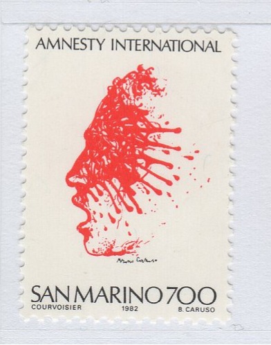 Francobollo San Marino Anno 1982 Congresso internazionale di Amnesty International