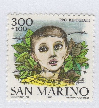 Francobollo San Marino Anno 1982 Pro rifugiati