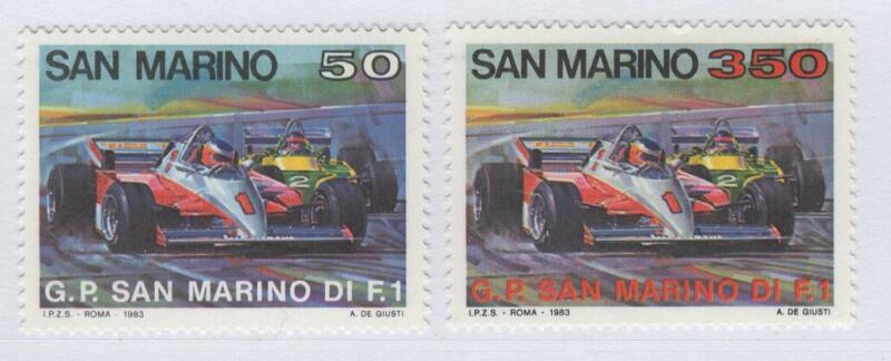 Francobolli San Marino Anno 1983 Gran Premio di San Marino di Formula Uno