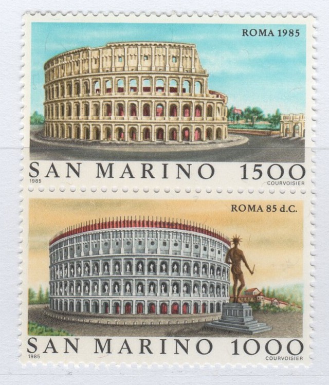 Francobolli San Marino Anno 1985 ITALIA 85 Vedute di Roma