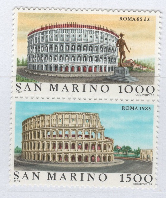 Francobolli San Marino Anno 1985 ITALIA 85 Vedute di Roma