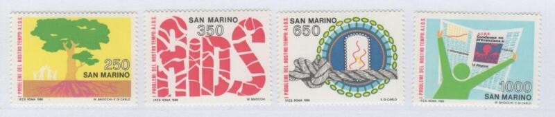 Francobolli San Marino Anno 1988 Convegno internazionale sull'AIDS