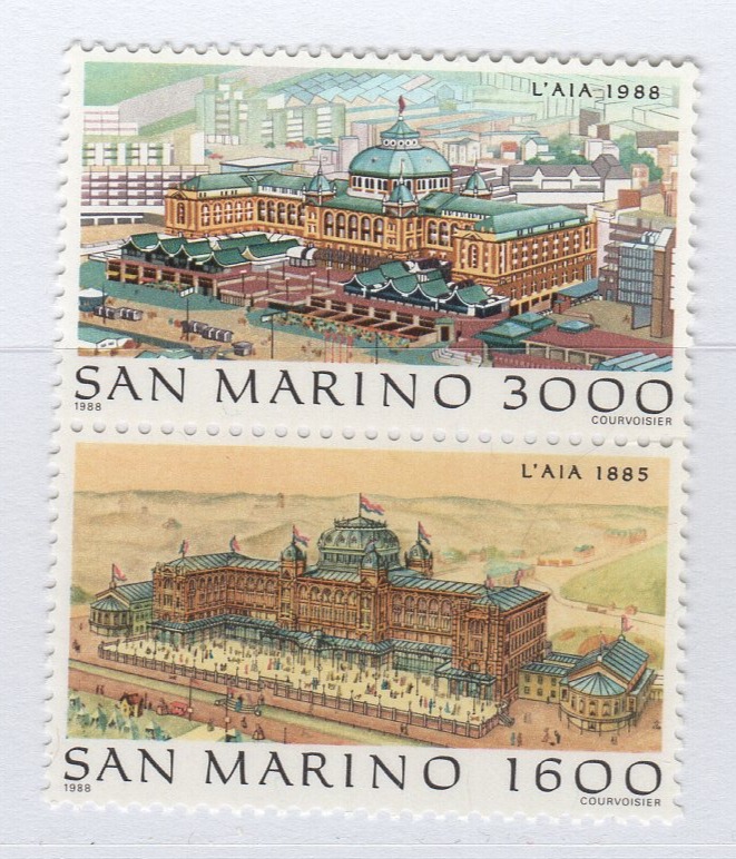 Francobolli San Marino Anno 1988 HOLLAND EUROPA 88 FILACEPT Vedute de L'Aia