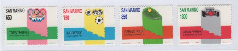 Francobolli San Marino Anno 1989 Sport Avvenimenti sportivi a San Marino