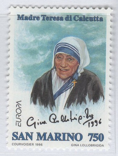 Francobollo San Marino Anno 1996 Europa Donne celebri Madre Teresa di Calcutta