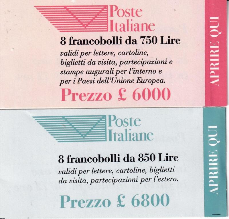 Coppia di Libretti Italia Anno 1995 Istituzione dell'Ente Pubblico Economico Poste Italiane