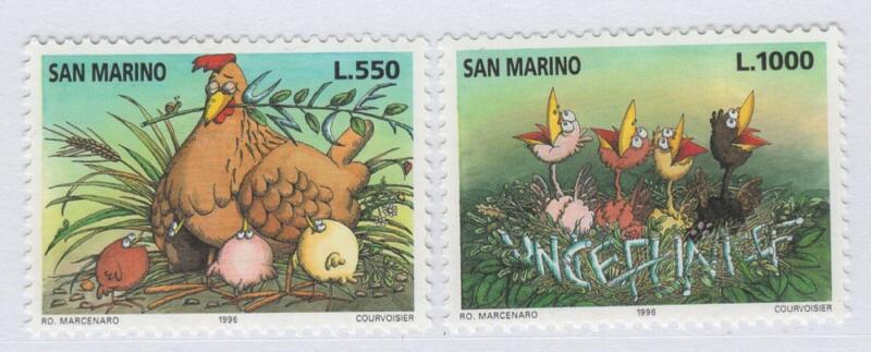 Francobolli San Marino Anno 1996 Cinquantenario dell'UNICEF