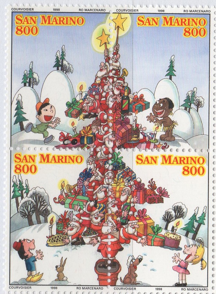 Francobolli San Marino Anno 1998 Natale