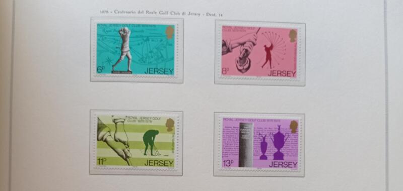Francobolli Jersey Anno 1978 Centenario del Royal Golf Club di Jersey