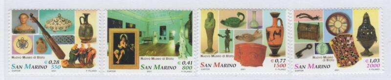 Francobolli San Marino Anno 2001 Inaugurazione del Museo di Stato
