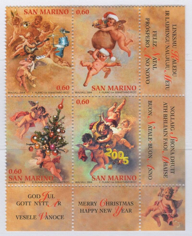 Francobolli San Marino Anno 2004 Natale