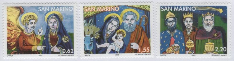 Francobolli San Marino Anno 2005 Natale