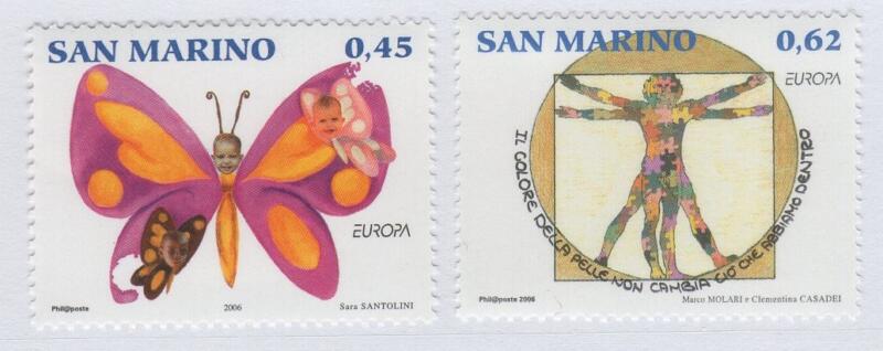 Francobolli San Marino Anno 2006 Europa L'integrazione vista dai giovani