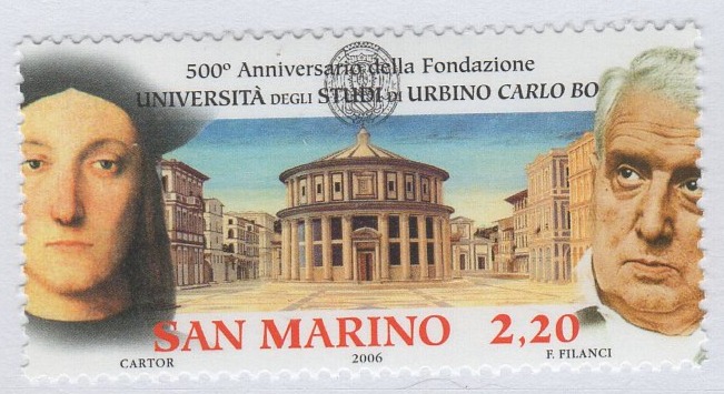 Francobollo San Marino  Anno 2006  Quinto centenario dell'Università di Urbino
