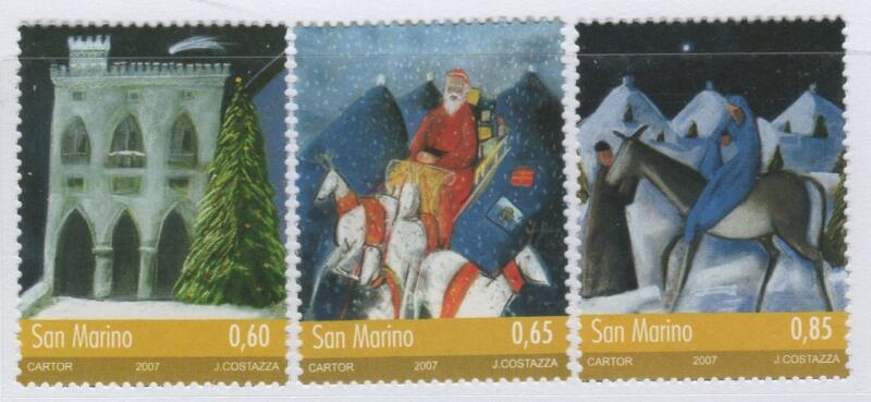 Francobolli San Marino Anno 2007 Natale
