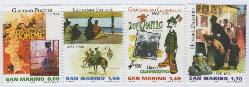 Francobolli San Marino Anno 2008 Artisti