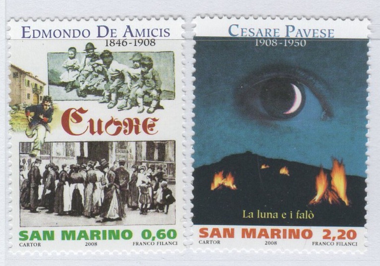 Francobolli San Marino Anno 2008 Scrittori