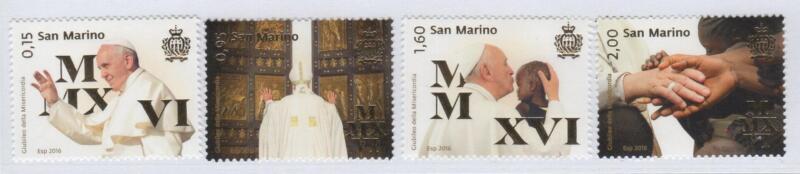 Francobolli San Marino Anno 2016 Giubileo della Misericordia
