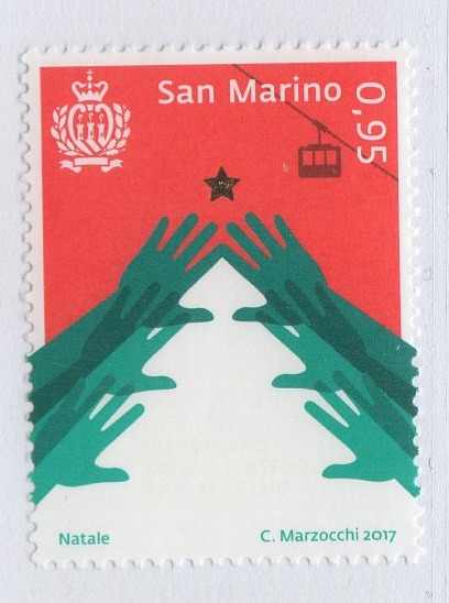 Francobollo San Marino Anno 2017 Natale