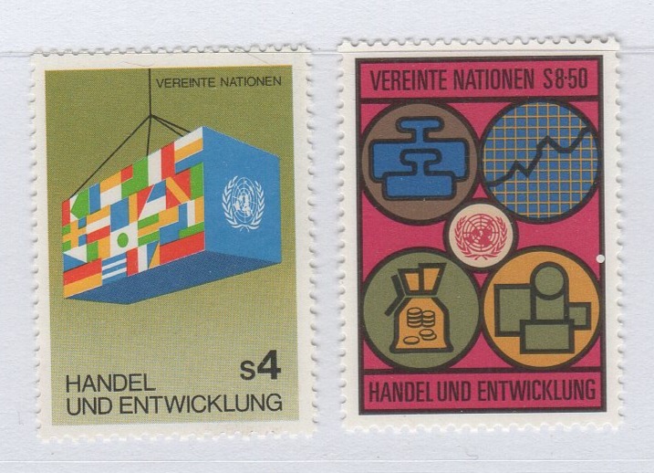 Francobolli Nazioni Unite – ONU Ufficio di Vienna Anno 1983 Commercio e sviluppo