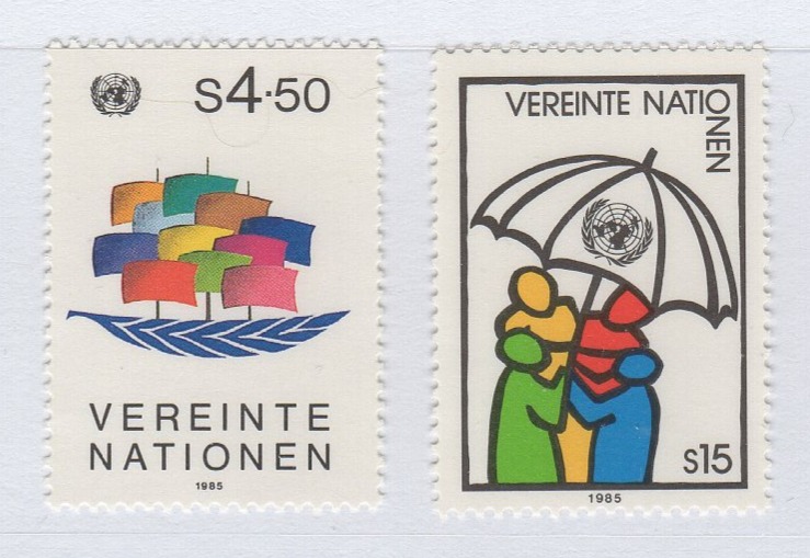 Francobolli Nazioni Unite – ONU Ufficio di Vienna Anno 1985 Ordinaria