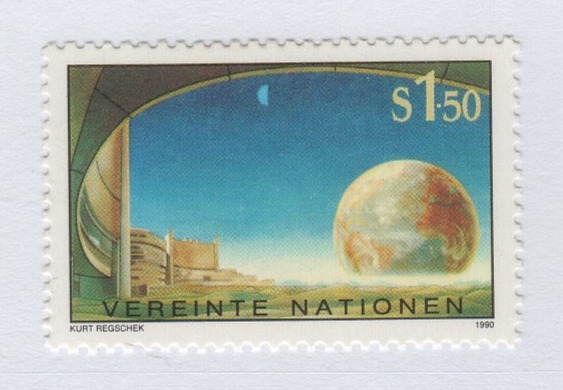 Francobollo Nazioni Unite – ONU Ufficio di Vienna Anno 1990 Ordinaria