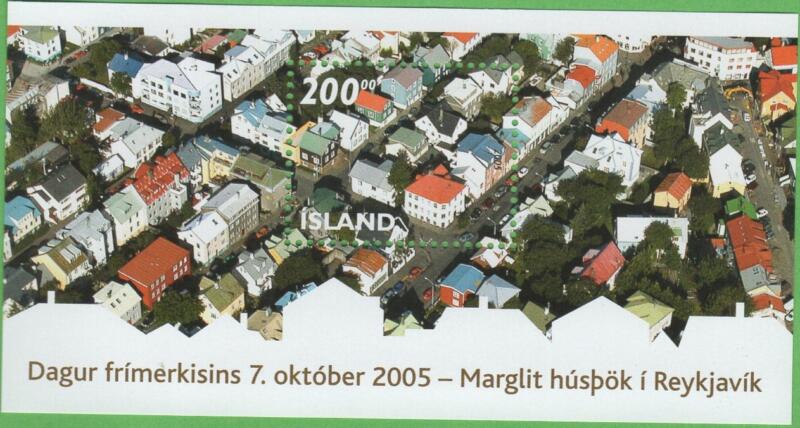 Foglietto Islanda Anno 2005 Giornata del francobollo