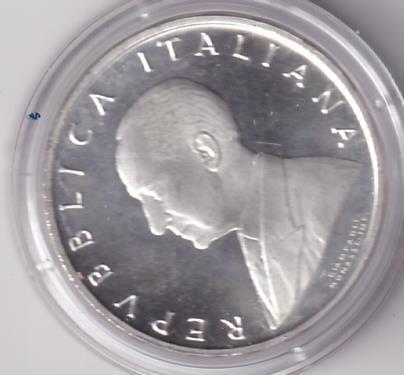 Moneta Italia Anno 1974 Lire 500 Marconi Argento