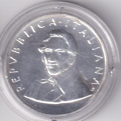 Moneta Italia Anno 1985 Lire 500 Manzoni Argento